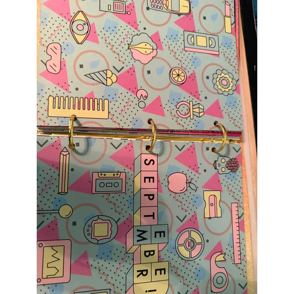 Amika Planner 3-Ring Binder Sticker Sheets Graphic hair care